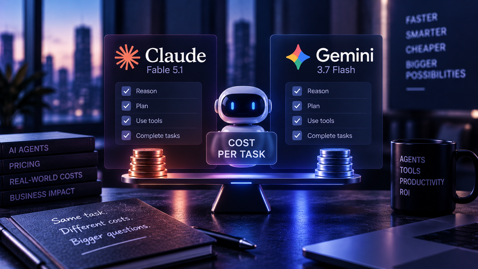 For SMBs, the real AI breakthrough is cheaper repeated agent runs. Claude Fable 5.1 and Gemini 3.7 Flash change cost per completed task.