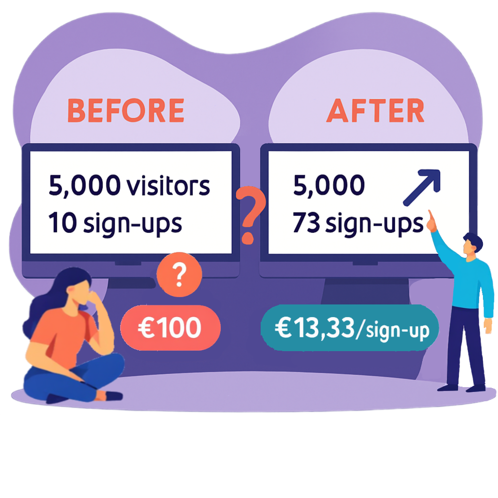 8DIGITS - Unlocking Success: Proven Strategies for Boosting Your Conversion Rate Optimization 2 8DIGITS - Unlocking Success: Proven Strategies for Boosting Your Conversion Rate Optimization - before sfter 81 1
